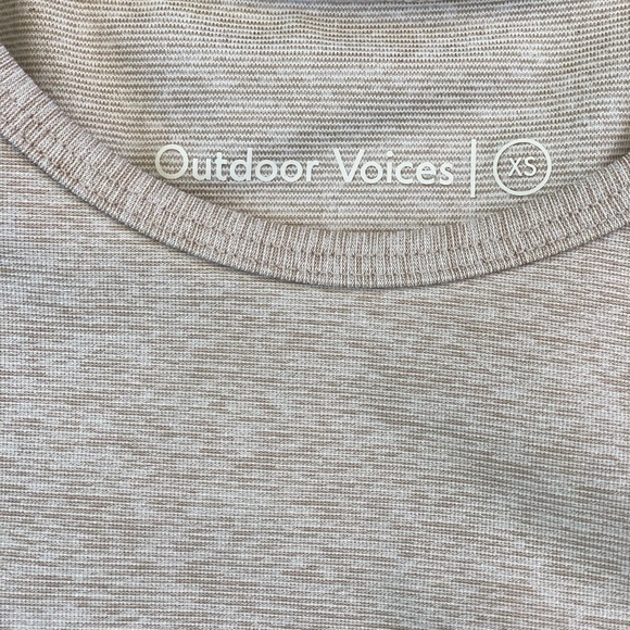 Outdoor voices oat/cream sports bra/tank top - Picture 3 of 3